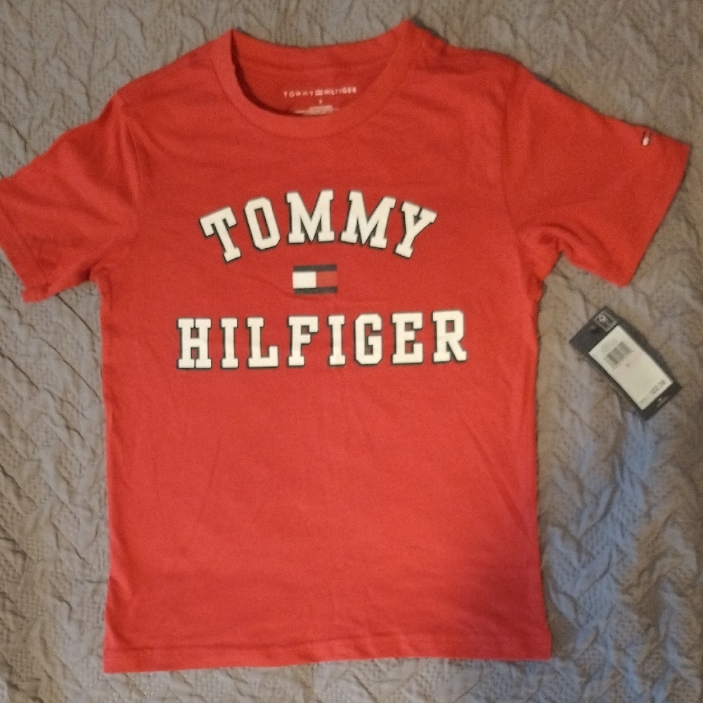 Tommy Hilfiger Kids Red Logo‎ Tee